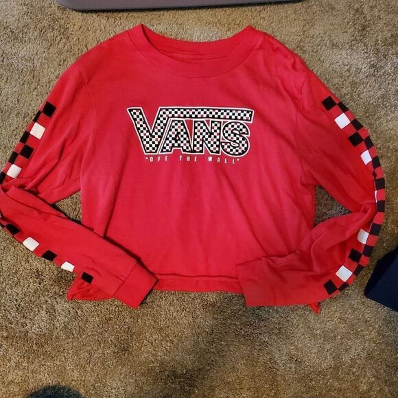 Cute juniors Vans cropped long sleeve jersey - Picture 1 of 8